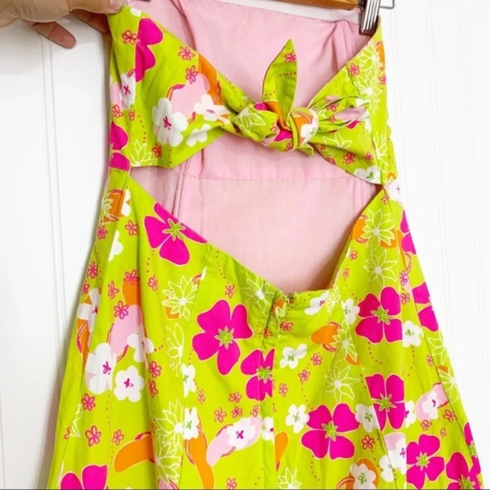 Vintage Lilly Pulitzer Strapless Flip Flop Dress - Picture 3 of 5